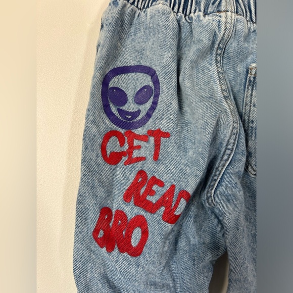 Zara Painted Pull On Denim Size 3-4 Years - Picture 7 of 9